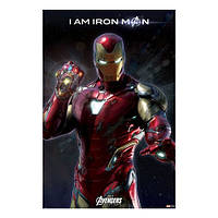 Постер "Avengers: Endgame (I Am Iron Man)" 61 х 91,5 см