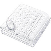 Електропростирадло Beurer, від мережі, 130х75см, 50Вт, 3 режими, фліс, білий Baumar - Порадуй Себе