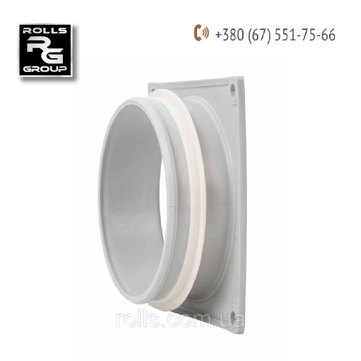 Фланець повітропроводу із ущільнювачем, для вентиляційної решітки 240x240, Finland 160, фото 1