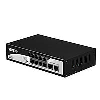 2E Коммутатор PowerLink SP802F 10xFE (8xFE PoE, 2xFE Uplink, 96W), неуправляемый Baumar - Время Покупать