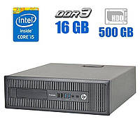 Компьютер HP ProDesk 600 G1 SFF / Intel Core i5-4460 (4 ядра по 3.2 - 3.4 GHz) / 16 GB DDR3 / 500 GB HDD /