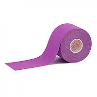 Кинезио тейп IVN в рулоне 5см х 5м (Kinesio tape) эластичный фиолетовый пластырь VCT