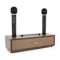 Колонка Kisonli G102 Bluetooth 5.3,Two microphone, 2х8W, 1800mAh, USB/TF/BT/AUX, DC: 5V, BOX, Brown, Q8