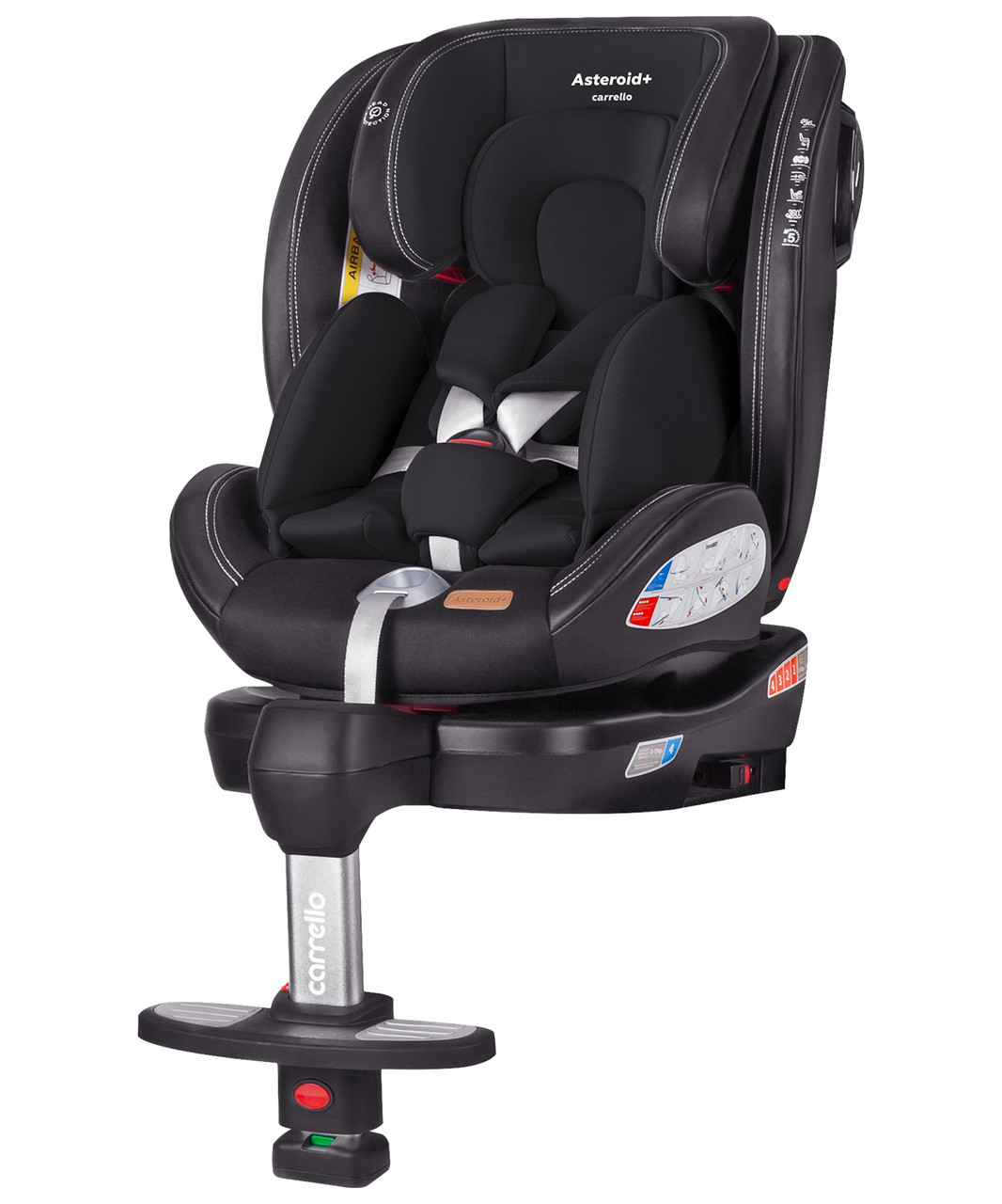 Автокрісло CARRELLO Asteroid+ CRL-15801 Onyx Black 0+1/2/3 ISOFIX 360 поворот та опорна стійка, фото 1