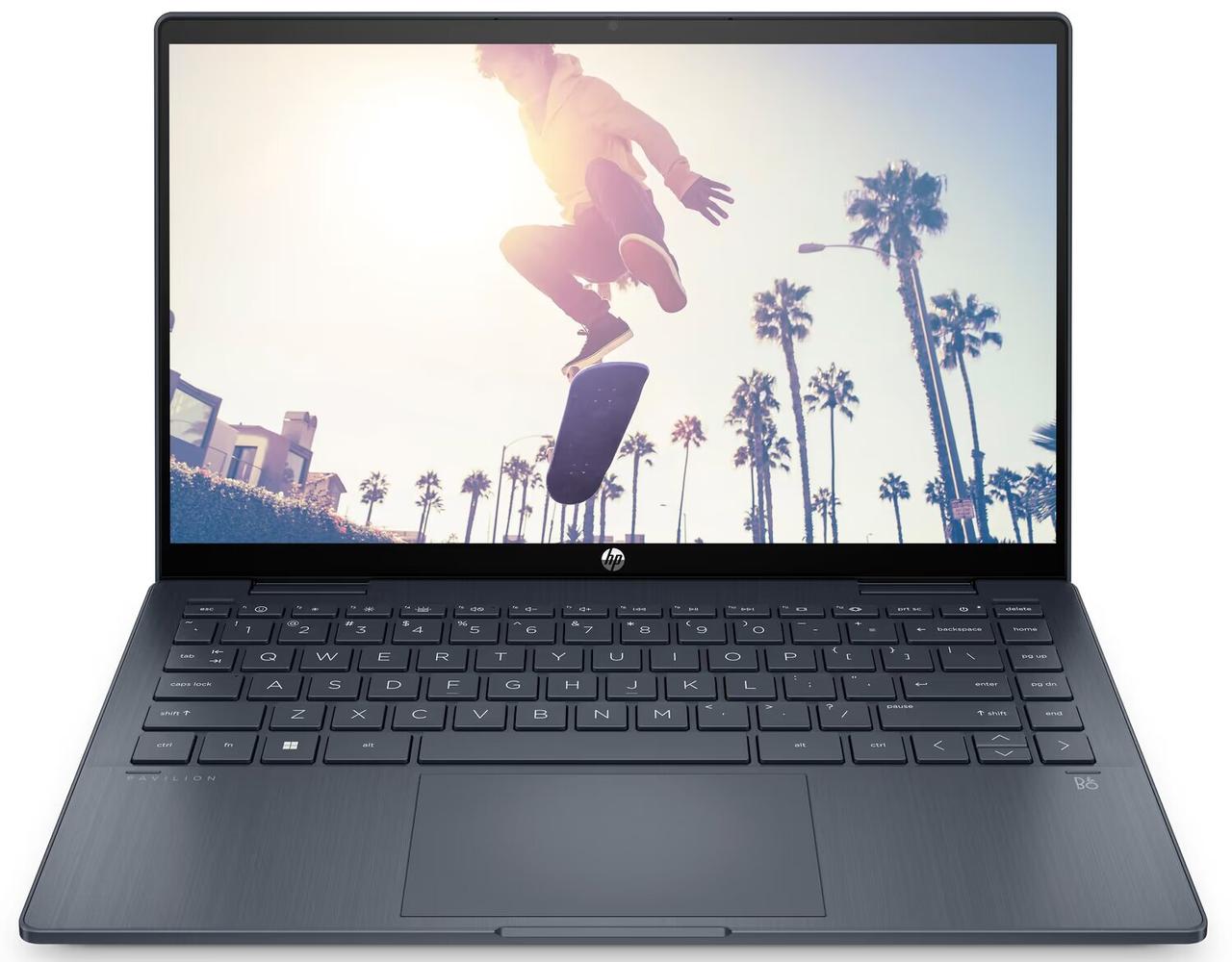 HP Ноутбук Pavilion x360 14-ek0015ua 14" FHD IPS, Intel i5-1235U, 16GB, F1024GB, UMA, DOS, синій  Baumar - Я Люблю Це