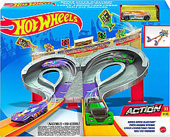 Трек Хот Вілс Шалені гонки Hot Wheels Super Speed Blastway Track Set CDL49 Ігровий набір Mattel Оригінал