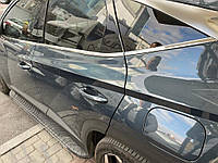 Нижняя окантовка окон (6 шт, нерж) OmsaLine - Итальянская нержавейка для Hyundai Tucson NX4 2021-2024 гг