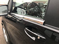 Нижние молдинги стекол (2 шт., нерж) Carmos - Турецкая сталь для Mercedes Vito / V W447 2014-2024 гг от RS