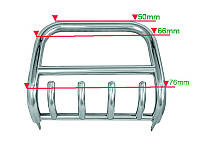 Кенгурятник QT006 (нерж.) для Nissan NP300 1999-2015 від RS AUTOHOUSE