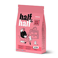 Сухой корм Half&Half для котят, с говядиной, 8 кг d