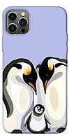 Чохол itsPrint Penguin family для Apple iPhone 12 Pro (6.1")