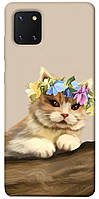 Чохол itsPrint Cat in flowers для Samsung Galaxy Note 10 Lite (A81)