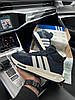 Чоловічі зимові кросівки Adidas Retropy E5 Navy White Fur winter Адідас Ретропі сині замшеві з хутром зима, фото 9