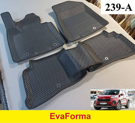 3D килимки EvaForma на Kia Sportage 4 '16-21 QL, Американець, 3D килимки EVA, фото 2