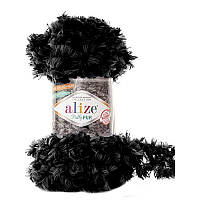 Alize Puffy Fur, цвет Черный №6101