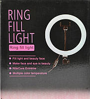 Кольцевая светодиодная лампа 10" (26см) Ring Fill Light CXB-260 черная (9459) 3 режима свечения