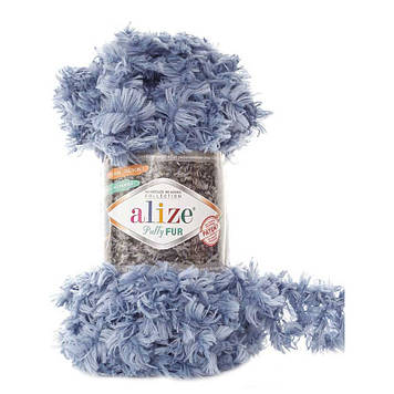 Alize Puffy Fur, колір Блакитний №6106
