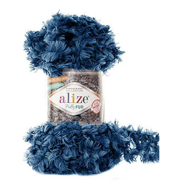 Alize Puffy Fur, колір Синій №6114