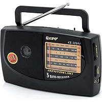 Классические радиоприемники на батарейках для кухни KIPO fm KB-308AC Радио для дачи