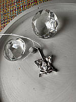 Срібна підвіска, значок зодіаку, близнюки