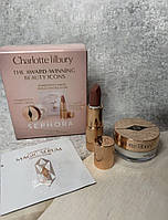 Набір помада крем сироватка Charlotte Tilbury Beauty Icons Set Magic Cream & Lipstick Pillow Talk 2 Medium