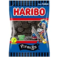 Желейные конфеты с лакрицей Пираты Haribo Piratos Германия 175г