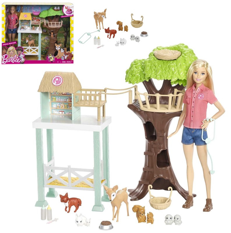 УЦІНКА!!! Ігровий набір - лялька Барбі та центр порятунку тварин (Barbie Animal Rescuer Center Doll Playset) арт. FCP78, фото 1