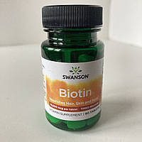 Swanson Biotin Біотин 10000 мг, 60 таблеток із повільним вивільненням