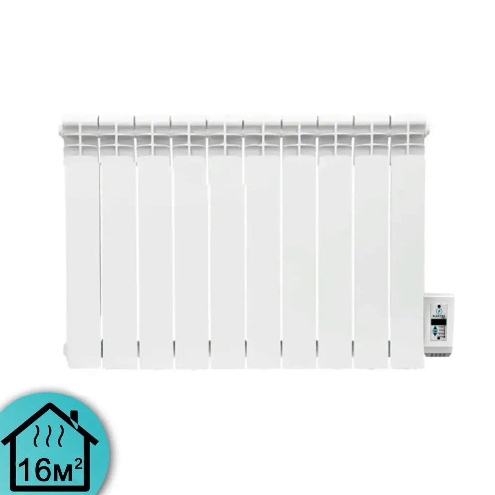 Електрорадіатор ELECTRO.10S, стандарт 500/96 (168Вт) програматор 950Вт з настінними кріпленнями