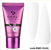 Акрил-гель DNKa Аcryl Gel #0001 Glass (тюбик), 30 мл