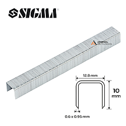 Скоби 10 × 12,8 мм для пневмостеплера (5000шт) 2817101 SIGMA