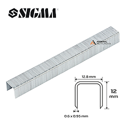 Скоби 12 × 12,8 мм для пневмостеплера (5000шт) 2817121 SIGMA