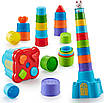 Дитяча розвивальна іграшка пірамідка- сортер, брязкальце для дітей від 1 року / Дитячий ігровий набір, фото 7