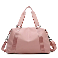 Спортивная Женская сумка Ручная кладь Классическая 43х17х25 см Розовая