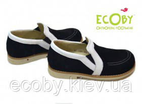 Дитячі шкіряні туфлі на повну ніжку Ecoby (Экоби) р. 30 - 20см модель 116BLV