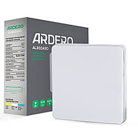 Накладной светодиодный светильник Ardero AL802ARD 18W 5000K IP40 квадрат настенный потолочный белый