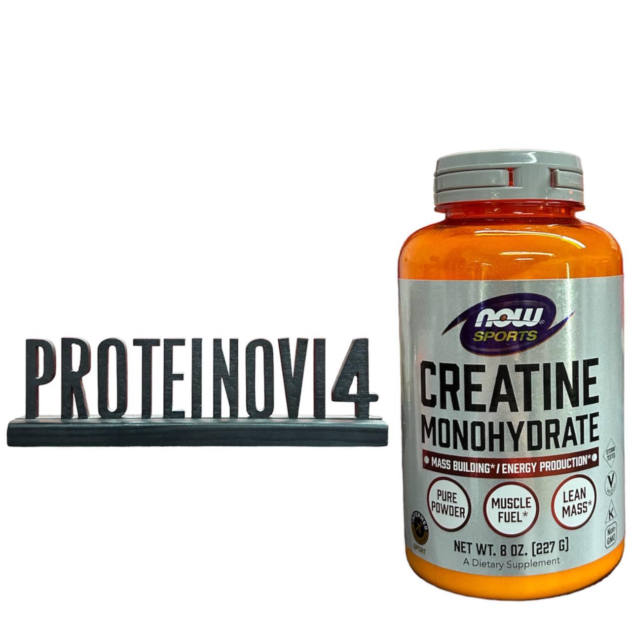 Креатин моногідрат NOW Creatine Monohydrate 8oz 227gr чистий порошок ...