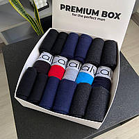 Premium Box CK Boxer (5 шт трусов + 12 носков махра)
