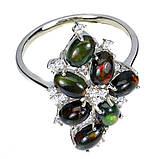 Кільце. Натуральний опал. Срібло 925., фото 3