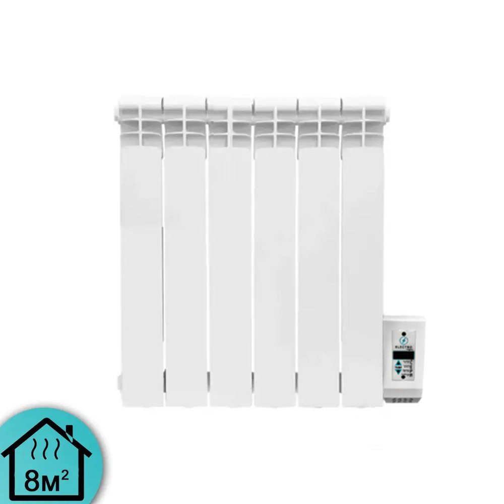 Електрорадіатор ELECTRO.6W, стандарт 500/96 (168Вт) Wi-Fi 650Вт з настінними кріпленнями