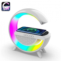 Настольная Лампа Ночник, LED Wireless Charging Speaker BT-2301, Беспроводная колонка ночник