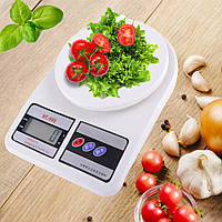 Весы кухонные электронные до 10 кг кулинарные весы для взвешивания продуктов SF-400
