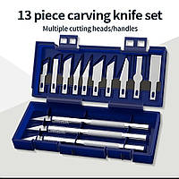 Набір металевих ножів для творчих робіт. 13 змінних лез