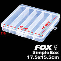 Коробка FOX SimpleBox C, 17.5*15.5*2.8cm, Clear