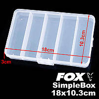 Коробка FOX SimpleBox D, 18*10.3*3cm, Clear