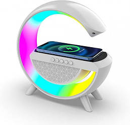 Нічник із бездротовою зарядкою і Bluetooth колонкою BT 2301