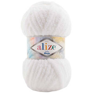 Alize Softy Mega, колір Білий №55