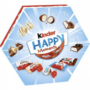 Цукерки Шоколадні Kinder Happy Moments Кіндер Асорті 161 г Італія