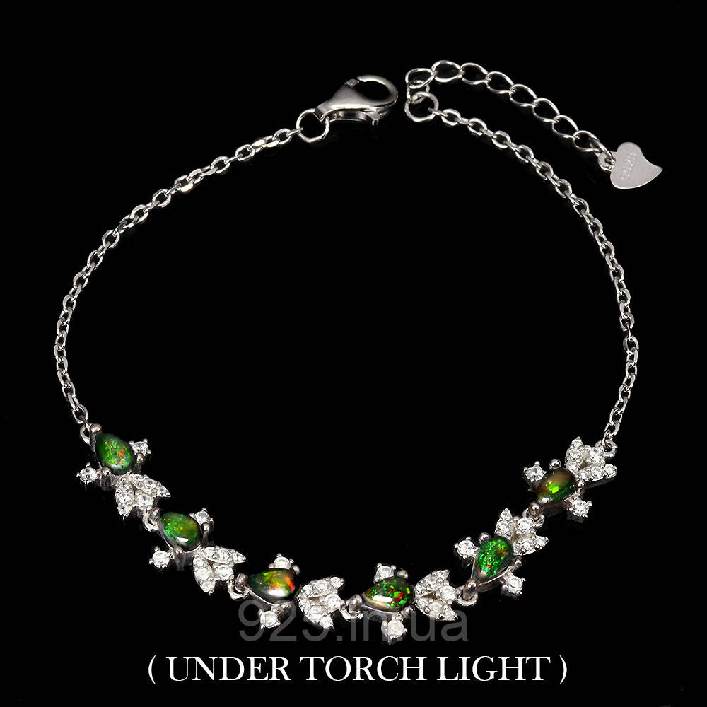 Браслет. Натуральний опал. Срібло 925., фото 1