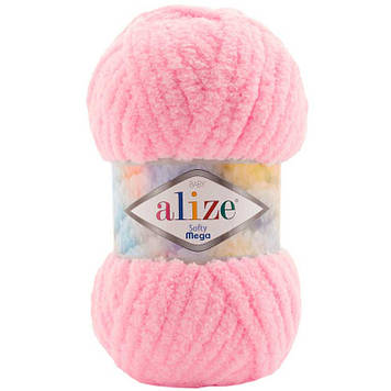 Alize Softy Mega, колір Рожевий №185